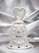 Ceramic Wedding Bell with Rose Flowers, Wedding Décor or Gift, Anniversary Décor or Gift, Home Décor